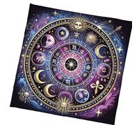 Thewasc Modello Astrologia Tovaglia Tarocchi Divinazioni Altari Stoffa Divinazioni Accessorio per Giochi da Tavolo Carta dei Tarocchi Tovaglia Spirituale