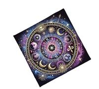 Thewasc Modello Astrologia Tovaglia Tarocchi Divinazioni Altari Stoffa Divinazioni Accessorio per Giochi da Tavolo Carta dei Tarocchi Tovaglia Spirituale