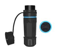 Thewasc Multiuso Doppio USB C Spine di Trasferimento Dati Alimentazione Impermeabile Design Stabile Alimentatore USB C Accoppiatore Cavo di Prolunga