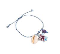 Thewasc Oceanics Ispirare Le Stelle A Stelle Ceramiche Bracciale A Corda Intrecciata Regolabile con Guscio Pesce La Spiaggia Accessorio Ceramico Stellone A Stella