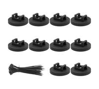 Thewasc Set di 30 supporti per cavi facili da usare e gestione dei cavi per legare l'elettronica in modo efficiente