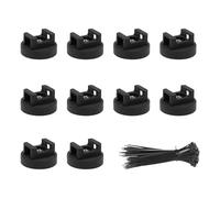 Thewasc Set di 30 supporti per cavi facili da usare e gestione dei cavi per legare l'elettronica in modo efficiente