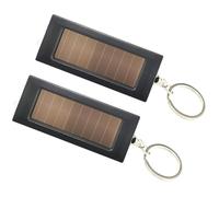Thewasc Strumento compatto solare ricaricabile LED Light Keychain per avventure notturne e crisi Usa Backpacking Keychain Light