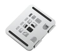 Thewasc Supporto da tavolo in alluminio ad angolo multiplo, per tablet, rotazione a 360 gradi, altezza regolabile, supporto per tablet pesante, organizer da scrivania con gestione dei cavi