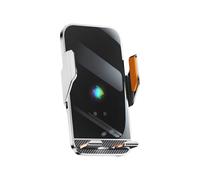 Thewasc Supporto per telefono di ricarica per auto stabile da 15 W Supporto regolabile per tutti gli smartphone Clip di sfiato stabile Rilevamento automatico Ricarica del telefono per veicolo
