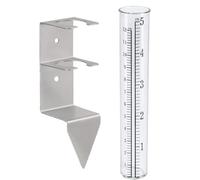 Thewasc Tubi di ricambio resistenti alle intemperie per la misurazione della pioggia Set di calibri per analisi meteorologica agricola Attrezzatura statistica meteorologica da giardino