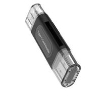 Thewasc Universals Lettore di Schede di Memoria Con USB Tipo C Interfacce Supporta 128GB SDTF Schede Plug Funzione di Gioco Per Uso Mobile Lettore di Schede SDTF