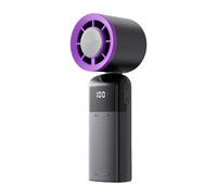 Thewasc Ventilatore portatile portatile da esterno 0-100 velocità piccola ventola di raffreddamento ricaricabile USB con compressione fredda palmare