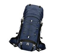 Thewasc Zaino da trekking resistente da 60 l, ergonomico, regolabile, con tracolla e scomparti multipli per campeggio e escursionismo, Blu scuro, taglia unica