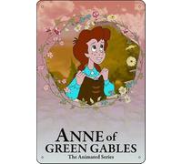 TheWeiPoster Anne of Green Gables: The Animated Series (2001) Targa vintage in metallo da parete decorativa per casa, soggiorno, cucina, giardino, camera da letto, ufficio, hotel, bar e pub