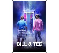 TheWeiPoster Bill & Ted's Most Excellent Collection Show Vintage Tin Sign Wall Art Decor per casa, soggiorno, cucina, giardino, camera da letto, ufficio, hotel, bar e pub