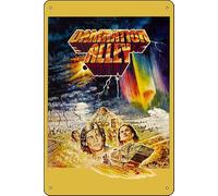TheWeiPoster Damnation Alley (1977) Targa vintage in latta da parete decorativa per casa, soggiorno, cucina, giardino, camera da letto, ufficio, hotel, bar e pub