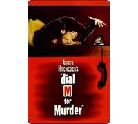 TheWeiPoster Dial M for Murder (1954) Show Vintage Tin Sign Wall Art Decor per casa, soggiorno, cucina, giardino, camera da letto, ufficio, hotel, bar e pub
