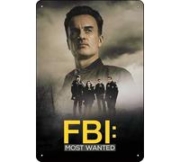 TheWeiPoster FBI: Most Wanted (2020) Targa vintage in metallo da parete decorativa per casa, soggiorno, cucina, giardino, camera da letto, ufficio, hotel, bar e pub