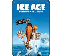TheWeiPoster Ice Age: Continental Drift (2012) Show Vintage Tin Sign Wall Art Decor per casa, soggiorno, cucina, giardino, camera da letto, ufficio, hotel, bar e pub