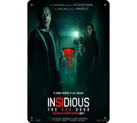 TheWeiPoster Insidious: The Red Door Movie Vintage Tin Sign Wall Art Decor per casa, soggiorno, cucina, giardino, camera da letto, ufficio, hotel, bar e pub