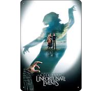 TheWeiPoster Lemony Snicket's A Series of Unfortunate Events (2004) Targa vintage in metallo da parete decorativa per casa, soggiorno, cucina, giardino, camera da letto, ufficio, hotel, bar e pub