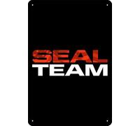 TheWeiPoster SEAL Team (2017) Show Poster del film Vintage Tin Sign Targa in metallo Targa artistica per bar, ristorante, garage, caffetteria, decorazione da parete 20 x 30 cm