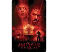 TheWeiPoster The Amityville Horror (2005) Targa vintage in metallo da parete decorazione per casa, soggiorno, cucina, giardino, camera da letto, ufficio, hotel, bar e pub