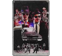 TheWeiPoster The Blues Brothers (1980) Targa vintage in latta da parete decorativa per casa, soggiorno, cucina, giardino, camera da letto, ufficio, hotel, bar e pub
