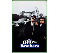 TheWeiPoster The Blues Brothers (1980) Targa vintage in latta da parete decorazione per casa, soggiorno, cucina, giardino, camera da letto, ufficio, hotel, bar e pub