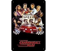 TheWeiPoster The Cannonball Run (1981) Targa vintage in latta da parete decorativa per casa, soggiorno, cucina, giardino, camera da letto, ufficio, hotel, bar e pub