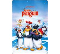 TheWeiPoster The Pebble and the Penguin (1995) Targa vintage in metallo da parete decorativa per casa, soggiorno, cucina, giardino, camera da letto, ufficio, hotel, bar e pub