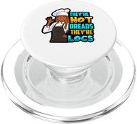 They Are Not Dreads They Are Locs Black Food Women Chef Cook PopSockets PopGrip per MagSafe