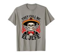 They Call Me: El Jefe Funny Mexican Skull Maglietta