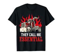 They Call Me Essential Funny Truck Driver Trucker Dad Maglietta