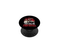 They Call Me Essential Funny Truck Driver Trucker Dad PopSockets PopGrip Adesivo