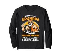 They Call Me Grandpa Partner in Crime Bad Influence Matching Maglia a Manica