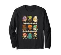 They Did The Monster Math Cute Halloween Math Teacher Maglia a Manica