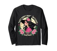 They Didn't Burn Witches Femminista Maglia a Manica