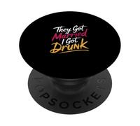 They Got Married I Got Drunk Umorismo sul matrimonio |- PopSockets PopGrip Adesivo