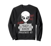 They Know Project 67 Alien Funny Six Seven 6 7 Meme Felpa