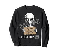 They Know Project 67 Alien Funny Six Seven 6 7 Meme Felpa