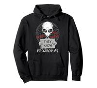 They Know Project 67 Alien Funny Six Seven 6 7 Meme Felpa con Cappuccio