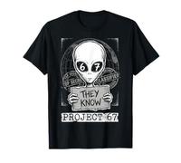 They Know Project 67 Alien Funny Six Seven 6 7 Meme Maglietta