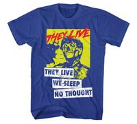 They Live - We Sonno - American Classici - Solido Blu Adulto T-Shirt