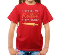 They See Me Rollin' 'They Hatin' - T-Shirt - Bake Baking Baker Torta Cakes