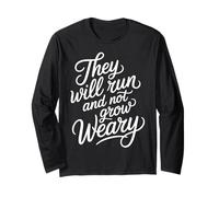 They Will Run And Not Grow Weary Promemoria biblico - Maglia a Manica