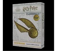 THG-HP49 - HARRY POTTER - GOLD PLATED OVERSIZED PIN BADGE - SNITCH