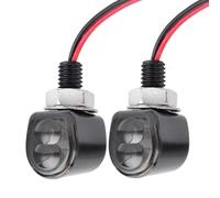 THGKL Indicatore di direzione 2 Pz Universale Moto 12 V Lampeggiante Indicatori Di Direzione Luci Ambra Indicatore Della Lampada Per Cafe Racer Per La Per Honda Per Yamaha(Black)