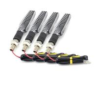 THGKL Indicatore di direzione 4 Pz/set Indicatori Luminosi Di Direzione Del Motociclo Ambra Lampeggiatori Per Moto Lampada Universale 12V Carbonio/Nero/Blu/Rosso Borsette(Carbon)