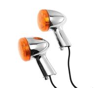 THGKL Indicatore di direzione Indicatori Di Direzione Posteriori Per Moto Luci Dei Freni Per Harley Sportster 883 Iron XL1200 48 Roadster Per Custom Super Low 1992-2022 2021(Chrome-yellow)