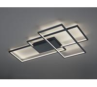 THIAGO PLAFONIERA GRANDE LED 39W 4500lm, 3000 - 6000K ANTRACITE 3 RETTANGOLI CON TECNOLOGIA WIZ MULTIFUNZIONE L. 114CM DIMMERABILE