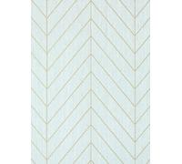 Thibaut Carta da parati Land Bridge - Robin's Egg and Metallic Gold