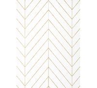 Thibaut Carta da parati Land Bridge - White and Metallic Gold