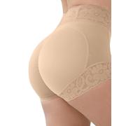 ThiCc Culotte Push-Up - Culotte in Pizzo Vita Alta Contenitiva per Donne Butt Lifter Panties Faja Shorts Abbigliamento Quotidiano Modellante (Beige,M)